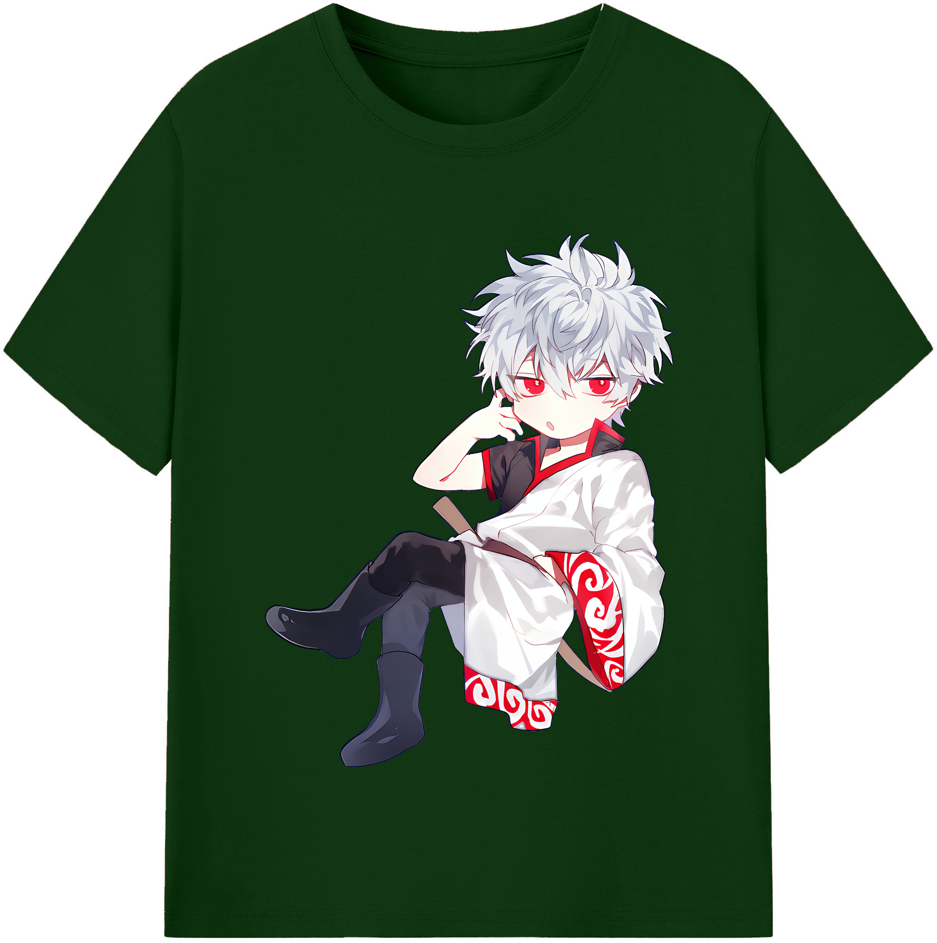 （画像用） ぎんたま 坂田銀時（さかたぎんとき） 神楽 志村新八（しむら しんぱち） GINTAMA Sakata Gintoki Kagura Shimura Shinpachi 綿100％半袖Tシャツ（フロントプリント）